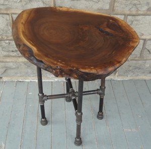 Live-Edge-Round-Walnut-Side-Table