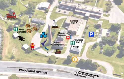 2016 Hamilton Maker Faire Museum Site Map